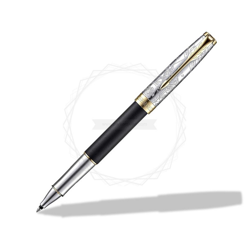 Pióro kulkowe Parker Sonnet Black GT 18k. [2054836]  