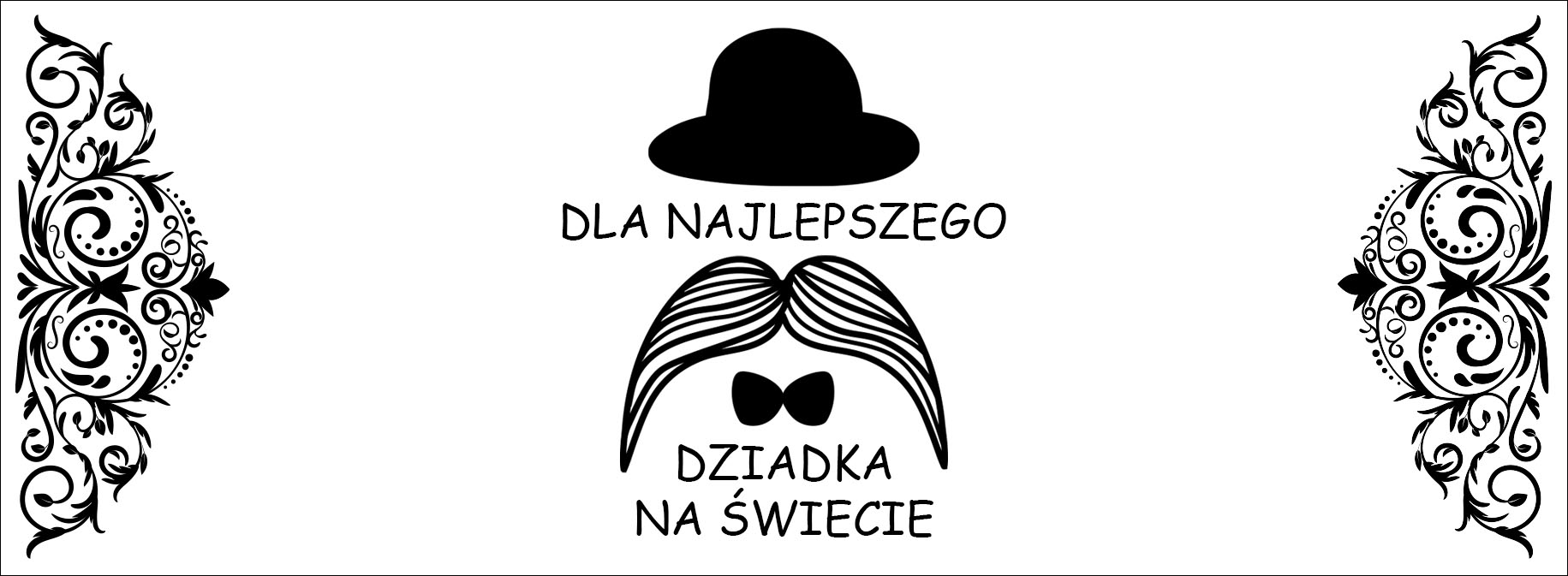 Grawer na złotej tabliczce - życzenia dla dziadka