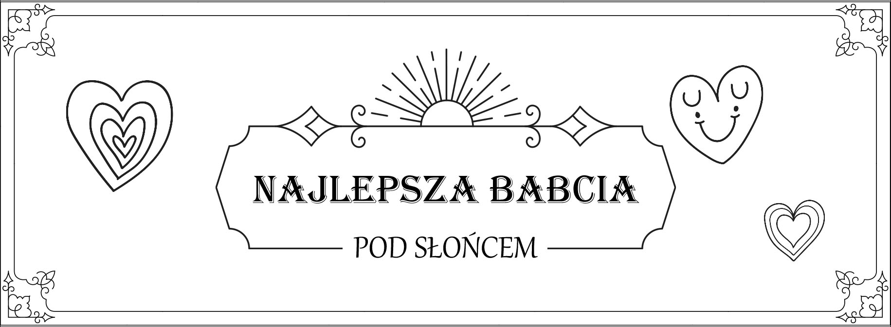 Tabliczka z grawerem - życzenia dla babci